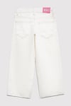 Lory Wide Leg Normal Bel Bol Paça Jeans Kız Çocuk Kot Pantolon 7010036-89487 EKRU