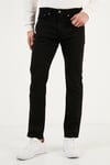 LSE 502 Pamuklu Regular Tapered Fit Jeans Erkek Kot Pantolon A2088-0012 SİYAH