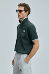 Lufian % 100 Pamuk Regular Fit Düğmeli Erkek Polo Yaka T Shirt 111040223 HAKİ