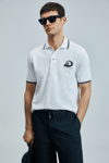 Lufian % 100 Pamuk Regular Fit Düğmeli Erkek Polo Yaka T Shirt 111040223 BEYAZ