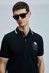 Lufian % 100 Pamuk Regular Fit Düğmeli Erkek Polo Yaka T Shirt 111040223 SİYAH