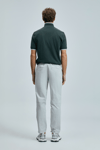 Lufian % 100 Pamuk Regular Fit Düğmeli Erkek Polo Yaka T Shirt 111040223 HAKİ
