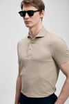Lufian Comfort Fit Düğmeli Erkek Polo Yaka T Shirt 111040240 TOPRAK