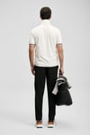 Lufian Comfort Pamuklu Düğmeli Erkek Polo Yaka T Shirt 111040252 KIRIK BEYAZ