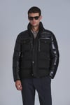 Lufian Genius Regular Fit % 100 Kuş Tüyü Dolgulu Fermuarlı Dik Yaka Şişme Erkek Mont 112120224 SİYAH