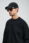Lufian Grant Logolu Pamuklu Regular Fit Bisiklet Yaka Erkek Sweat 112030179 SİYAH