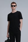 Lufian Junya Bisiklet Yaka % 100 Pamuk Regular Fit Erkek T Shirt 111020203 SİYAH
