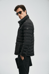 Lufian Kapitoneli Regular Fit Dik Yaka Erkek Mont 112120242 SİYAH