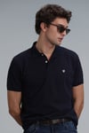 Lufian Laon % 100 Pamuk Regular Fit Düğmeli Erkek Polo Yaka T Shirt 111040164 LACİVERT