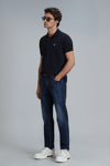 Lufian Laon % 100 Pamuk Regular Fit Düğmeli Erkek Polo Yaka T Shirt 111040164 LACİVERT