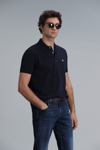 Lufian Laon % 100 Pamuk Regular Fit Düğmeli Erkek Polo Yaka T Shirt 111040164 LACİVERT
