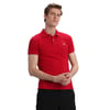 Lufian Laon % 100 Pamuklu  T Shirt Erkek Polo 111040055 KIRMIZI