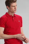 Lufian Laon % 100 Pamuklu  T Shirt Erkek Polo 111040055 KIRMIZI