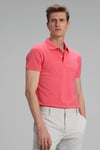 Lufian Laon % 100 Pamuklu  T Shirt Erkek Polo 111040055 KOYU PEMBE
