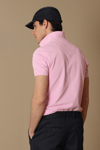 Lufian Laon Spor % 100 Pamuklu Örme Düğmeli Erkek Polo T Shirt 111040091 PEMBE
