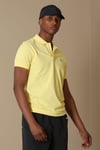 Lufian Laon Spor % 100 Pamuklu Örme Düğmeli Erkek Polo T Shirt 111040091 SARI