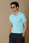 Lufian Laon Spor % 100 Pamuklu Örme Düğmeli Erkek Polo T Shirt 111040091 AQUA