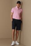Lufian Laon Spor % 100 Pamuklu Örme Düğmeli Erkek Polo T Shirt 111040091 PEMBE