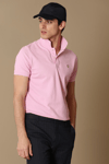 Lufian Laon Spor % 100 Pamuklu Örme Düğmeli Erkek Polo T Shirt 111040091 PEMBE
