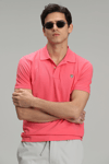Lufian Laon Spor % 100 Pamuklu Örme Düğmeli Erkek Polo T Shirt 111040091 Şeker Pembe