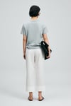 Lufian Logolu Pamuklu Comfort Fit Bisiklet Yaka Kadın T Shirt 121020034 MAVİ