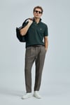 Lufian Logolu Pamuklu Comfort Fit Düğmeli Polo Yaka 2'li Erkek T Shirt 111040206S2 SİYAH-HAKİ