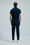 Lufian Logolu Pamuklu Comfort Fit Düğmeli Polo Yaka 2'li Erkek T Shirt 111040206S2 LACİVERT-ANTRASİT