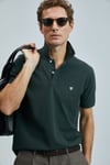 Lufian Logolu Pamuklu Comfort Fit Düğmeli Polo Yaka 2'li Erkek T Shirt 111040206S2 LACİVERT-HAKİ
