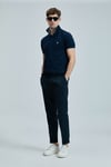 Lufian Logolu Pamuklu Comfort Fit Düğmeli Polo Yaka 2'li Erkek T Shirt 111040206S2 LACİVERT-HAKİ