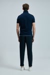 Lufian Logolu Pamuklu Comfort Fit Düğmeli Polo Yaka 2'li Erkek T Shirt 111040206S2 LACİVERT-EKRU