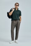 Lufian Logolu Pamuklu Comfort Fit Düğmeli Polo Yaka 2'li Erkek T Shirt 111040206S2 LACİVERT-HAKİ