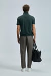 Lufian Logolu Pamuklu Comfort Fit Düğmeli Polo Yaka 2'li Erkek T Shirt 111040206S2 Haki-Antrasit