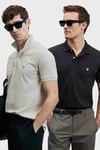 Lufian Logolu Pamuklu Comfort Fit Düğmeli Polo Yaka 2'li Erkek T Shirt 111040206S2 SİYAH-EKRU