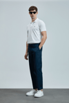 Lufian Logolu Pamuklu Comfort Fit Düğmeli Polo Yaka 2'li Erkek T Shirt 111040206S2 BEYAZ-ANTRASİT
