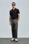 Lufian Logolu Pamuklu Comfort Fit Düğmeli Polo Yaka 2'li Erkek T Shirt 111040206S2 SİYAH-LACİVERT