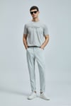 Lufian Logolu Pamuklu Regular Fit Bisiklet Yaka Erkek T Shirt 111020238 BEJ