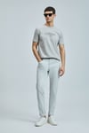 Lufian Logolu Pamuklu Regular Fit Bisiklet Yaka Erkek T Shirt 111020238 BEJ