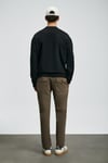 Lufian Logolu Pamuklu Regular Fit Bisiklet Yaka Erkek Sweat 112030175 SİYAH