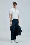Lufian Lord Logolu % 100 Pamuk Regular Fit Düğmeli Erkek Polo Yaka T Shirt 111040207 BEYAZ