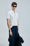 Lufian Lord Logolu % 100 Pamuk Regular Fit Düğmeli Erkek Polo Yaka T Shirt 111040207 BEYAZ