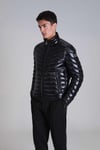 Lufian Luc % 100 Kuş Tüyü Dolgulu Slim Fit Dik Yaka Erkek Mont 112120213 SİYAH