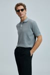 Lufian Modal Karışımlı Regular Fit Polo Yaka Kısa Kollu Triko Erkek Kazak 111090114 Nane Yeşil