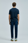 Lufian Pamuk Karışımlı Regular Fit Bisiklet Yaka Erkek T Shirt 111020259 LACİVERT