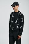 Lufian Pamuklu Comfort Fit Bisiklet Yaka Erkek Sweat 112030184 SİYAH