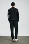 Lufian Pamuklu Comfort Fit Bisiklet Yaka Erkek Sweat 112030184 SİYAH