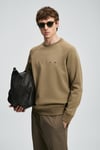 Lufian Pamuklu Regular Fit Bisiklet Yaka Erkek Sweat 112030177 KUM