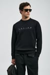 Lufian Pamuklu Regular Fit Bisiklet Yaka Erkek Sweat 112030177 SİYAH