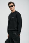 Lufian Pamuklu Regular Fit Bisiklet Yaka Erkek Sweat 112030177 SİYAH