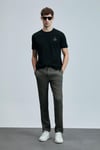 Lufian Pamuklu Regular Fit Bisiklet Yaka Erkek T Shirt 111020263 SİYAH