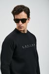 Lufian Pamuklu Regular Fit Bisiklet Yaka Erkek Sweat 112030177 SİYAH